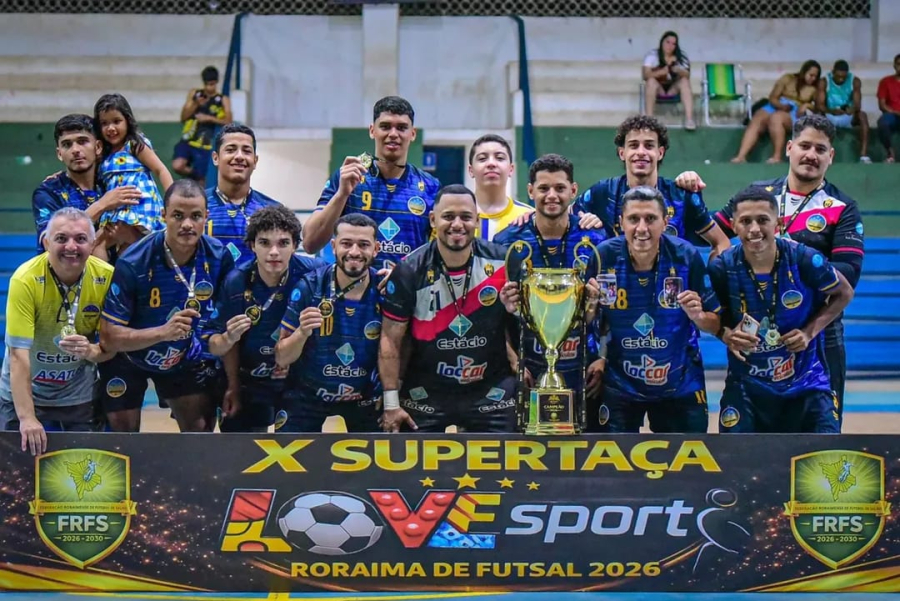 Constelação vence Buriti por 4 a 2 e conquista hexacampeonato da Supertaça Love Sport Roraima de Futsal 