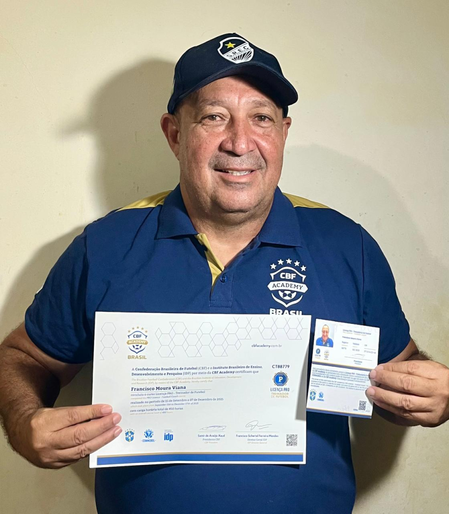 Técnico do São Raimundo Chiquinho Viana é único treinador em âmbito local a obter Licença PRÓ da CBF