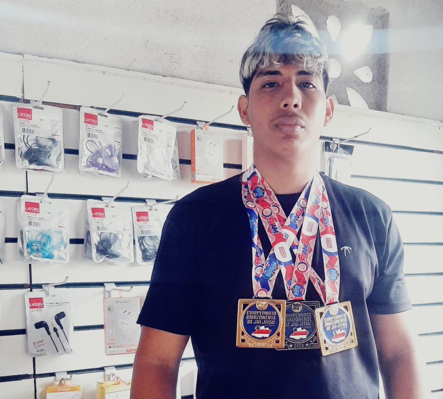 Lutador Miguel Pinho é dono da tríplice coroa do Campeonato Amazonense de Jiu-jitsu