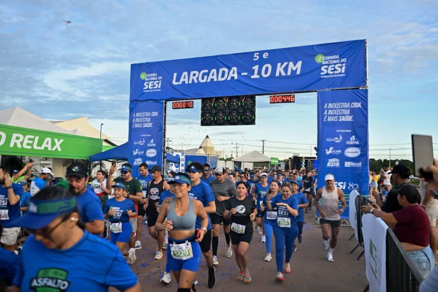 Corrida do Sesi-RR reúne atletas e trabalhadores em Boa Vista no Dia do Trabalhador