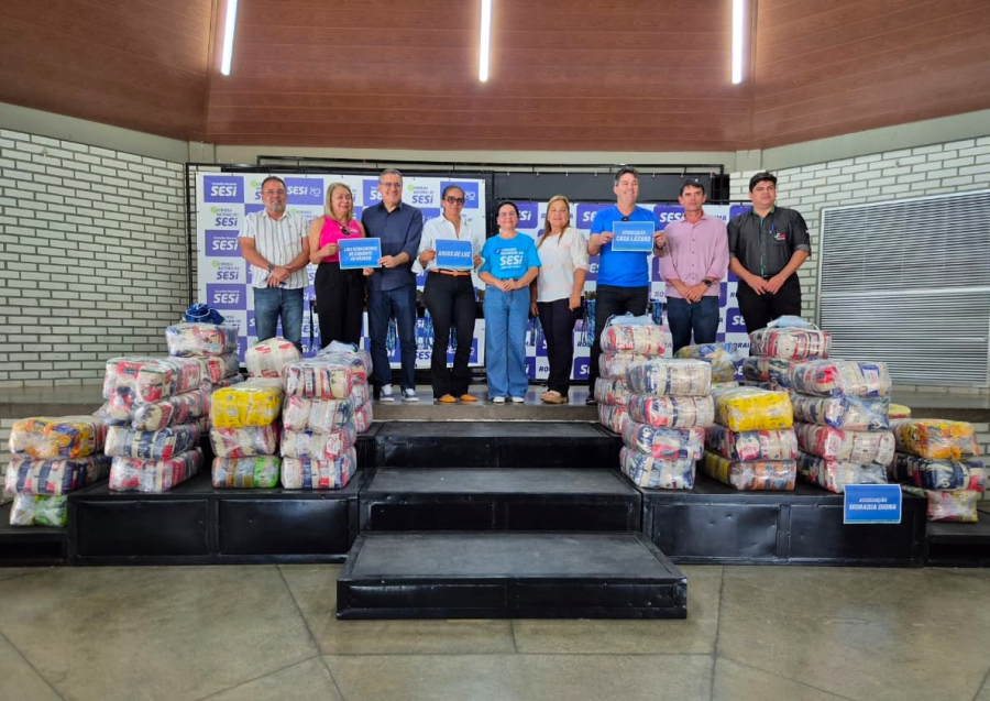 Corrida do Sesi se transforma em solidariedade e garante doação de 1,5 tonelada de alimentos em Roraima