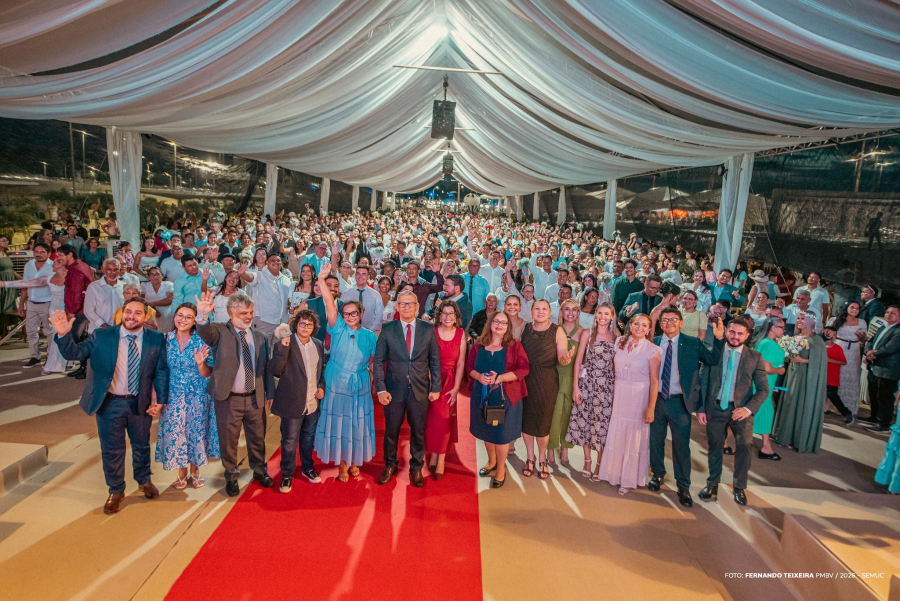 Casamento coletivo no Parque do Rio Branco oficializa união de 265 casais em Boa Vista