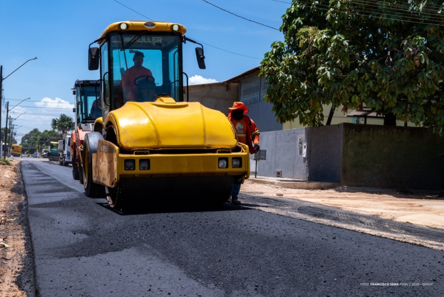 Seis ruas do Liberdade recebem 2,6 km de recapeamento em Boa Vista