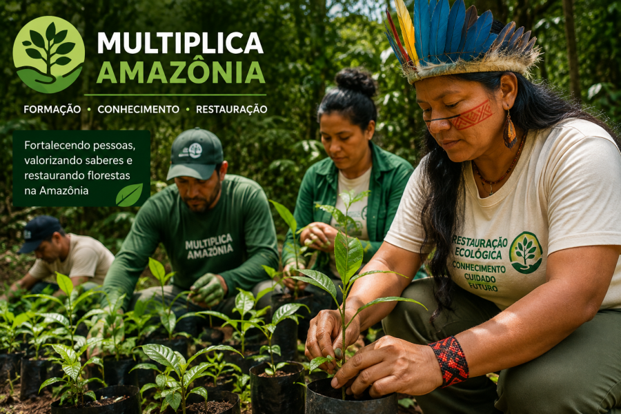 Multiplica Amazônia forma lideranças locais para ampliar restauração florestal no Norte