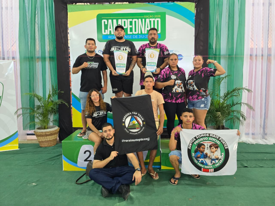 Roraima Top Team domina Campeonato Roraimense de Jiu-jitsu de 2026