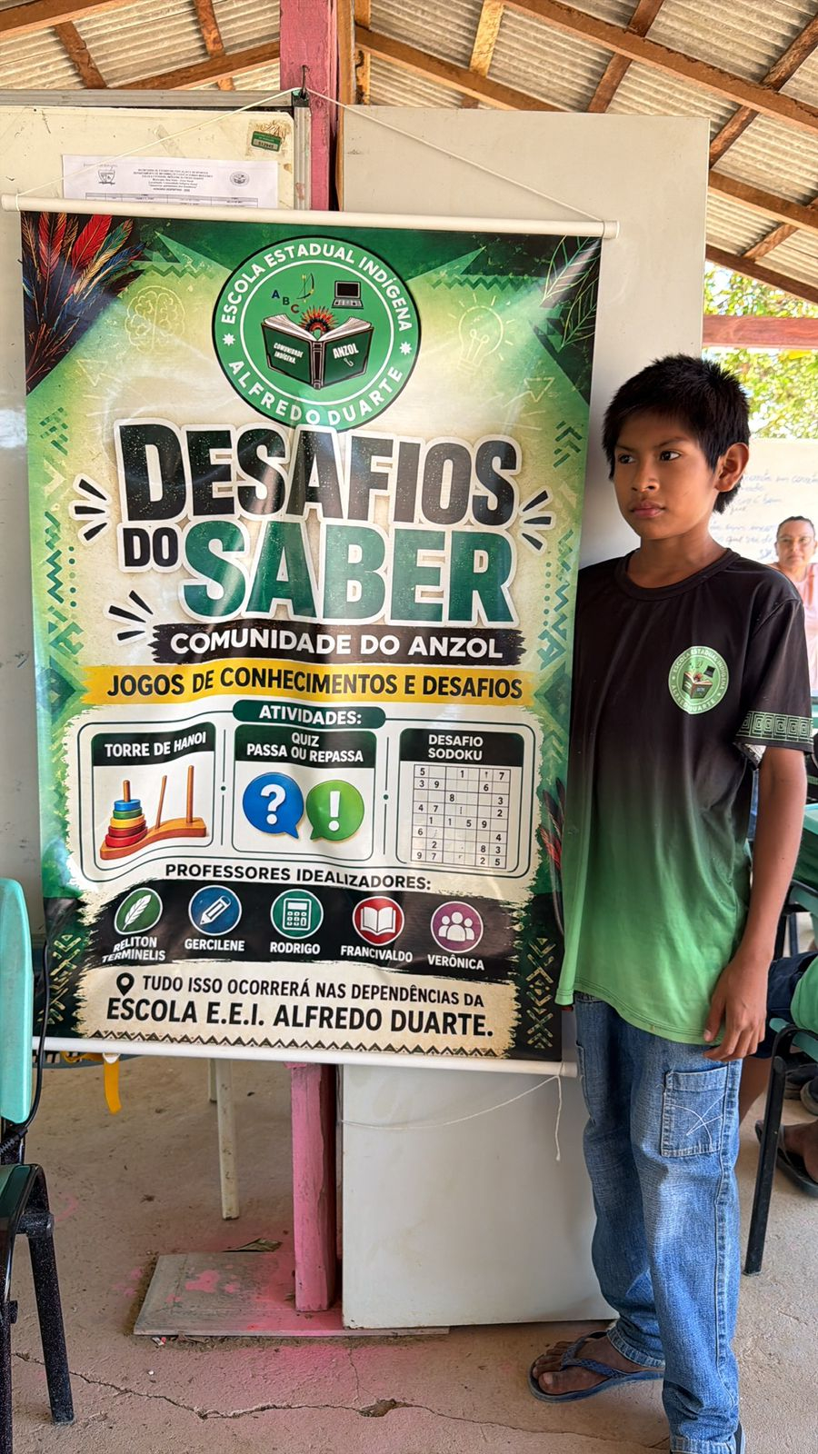 Projeto une raciocínio lógico e cultura Macuxi em escola indígena da Comunidade do Anzol