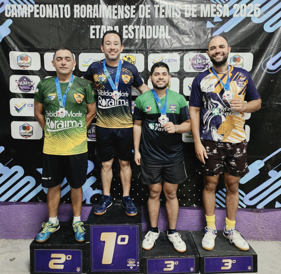 Mesatenista Fábio Alencar conquista título do absoluto na 3ª etapa do Campeonato Estadual de Tênis de Mesa