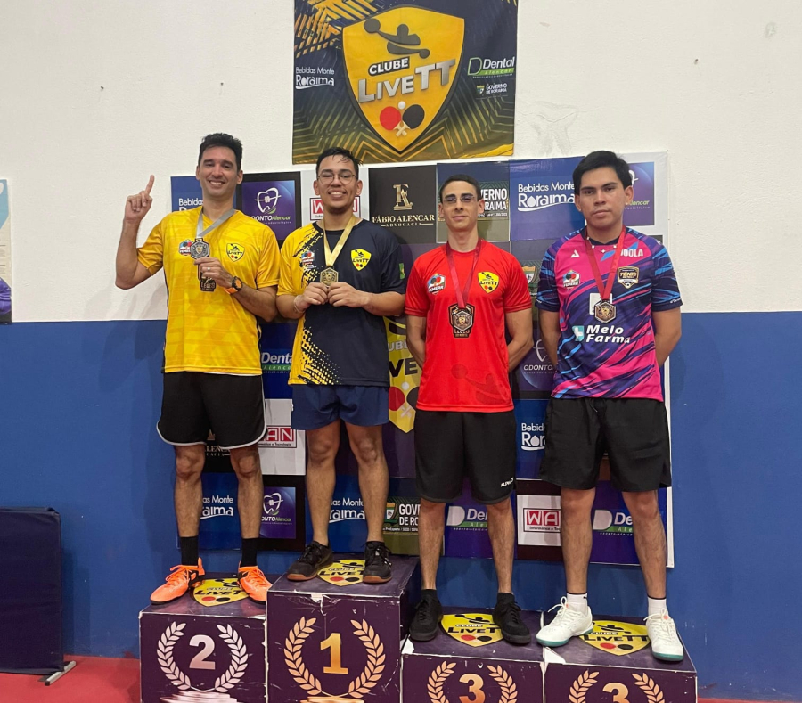 Clube Live TT brilha e coroa novos campeões no 3º Torneio de Tênis de Mesa 2026